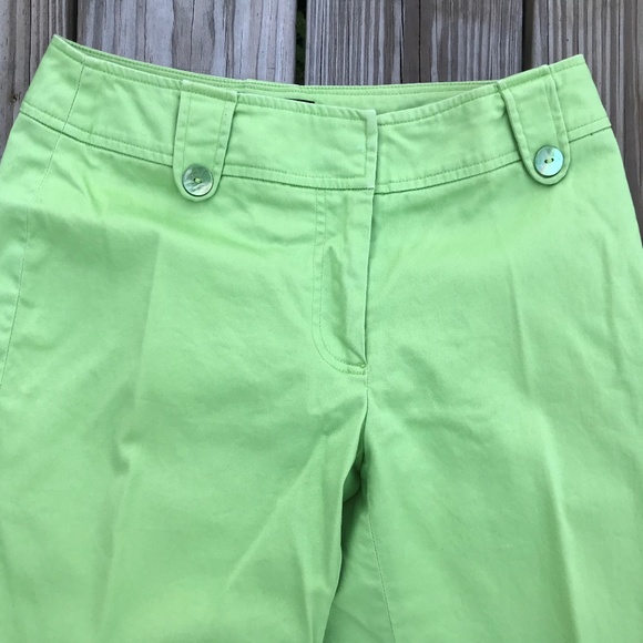 Focus 2000 Petite Women Cropped Pant Stretch Green - Picture 2 of 8